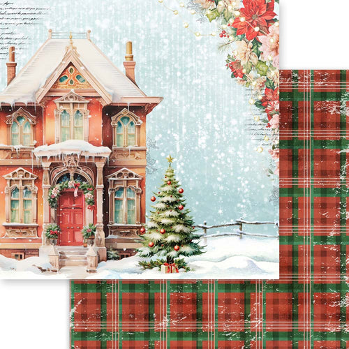 MP-61438 Merry & Bright 12x12 Christmas House