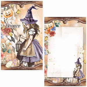 MP-61758 Halloween in Wonderland Journaling Card
