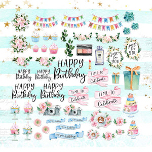 MP-61764 Time to Celebrate Chipboard Mix