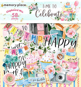 MP-61764 Time to Celebrate Chipboard Mix