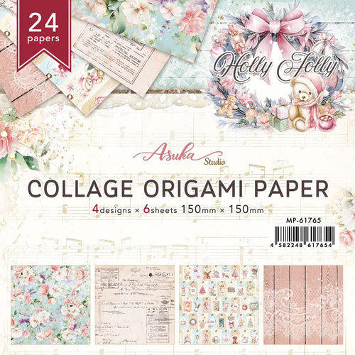 MP-61765 Holly Jolly Origami Paper