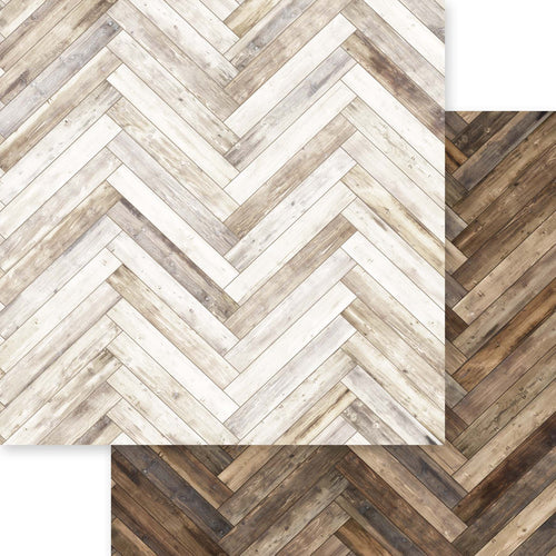 MP-60986 Leather & Wood Texture 12x12 Hickory